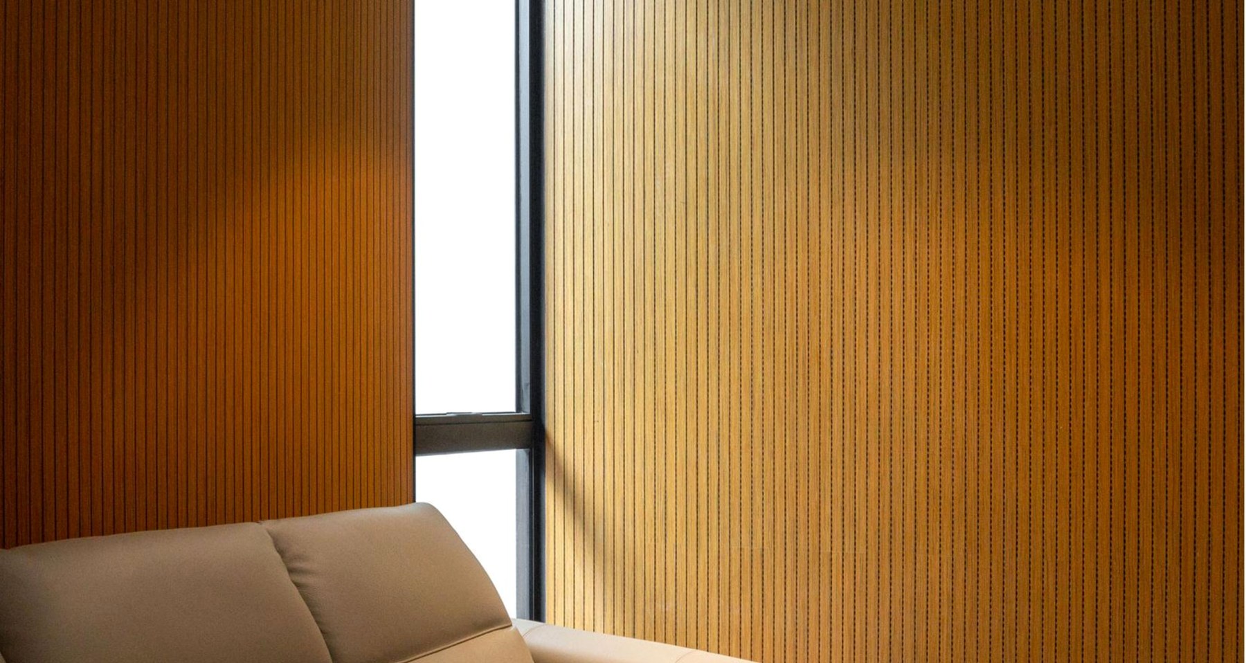 Grooved Wood Acoustic Panel